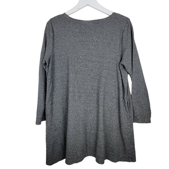 J. Jill Pure Jill 100% Cotton Gray Size Pockets A-line Tunic Dress - Size M - Picture 2 of 5